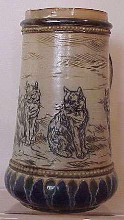 DOULTON JUG BY HANNAH BARLOW FEATURING CATS.