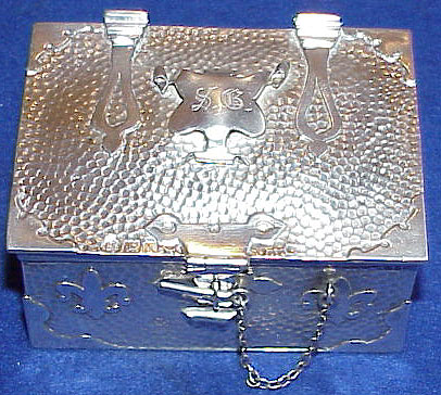 A SUPERB ART NOUVEAU SILVER CHEST.