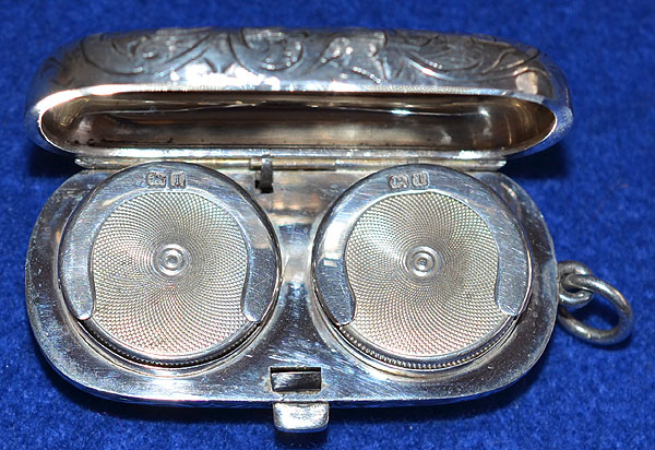 SILVER DOUBLE SOVERIGN CASE.