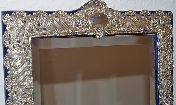 VERY LARGE EDWARDIAN FREE STANDING MIRROR.
