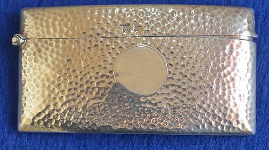 SILVER EDWARDIAN CARD CASE.