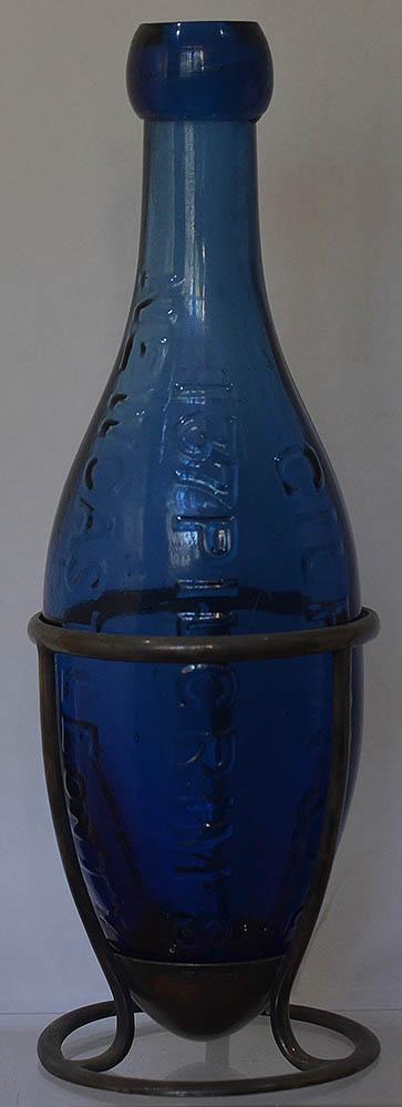 COBALT BLUE VICTORIAN  HAMILTON BOTTLE.