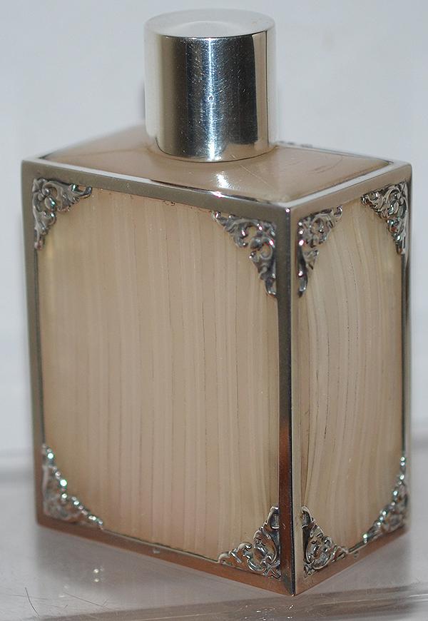 BRITISH SILVER MOUNTED PERFUME BOTTLE BY ASPEY.