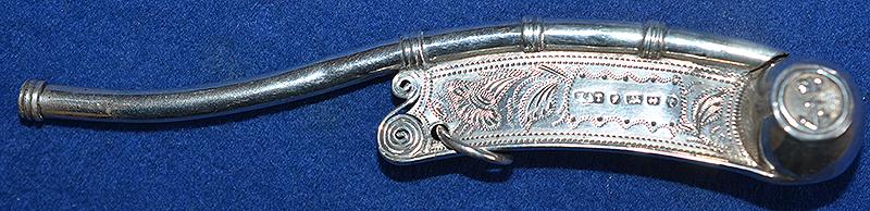BRITISH VICTORIAN NAVAL MIDSHIPMANS WHISTLE.