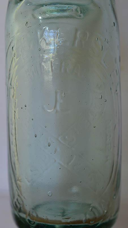 VICTORIAN BLUE TOP CODD BOTTLE.