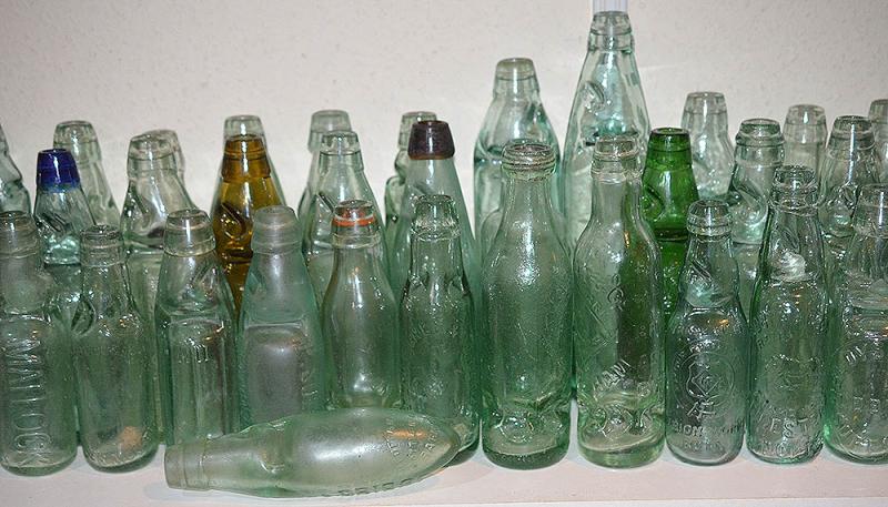 COLLECTION OF CODD BOTTLES FOR SALE FOR ONE MONTH ONLY SEPTEMBER THE 3RD UNTILL THE 30TH.