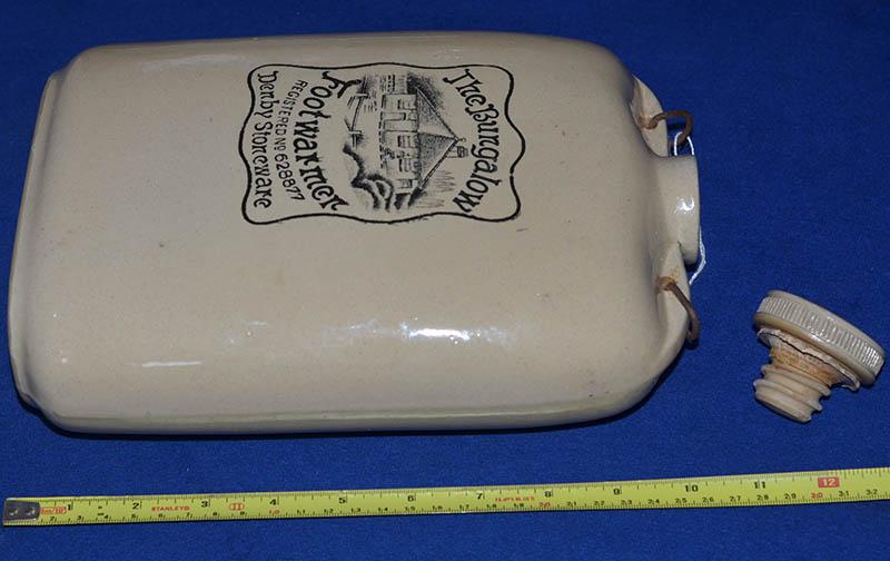 THE BUNGALOW STONWARE FOOT WARMER.