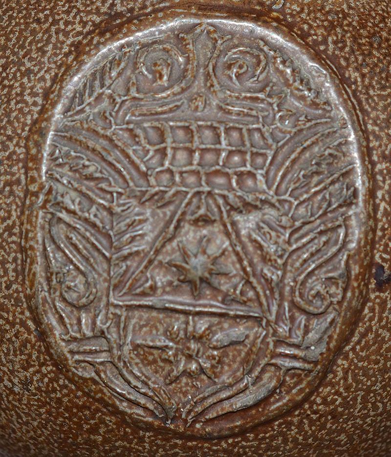 BELLARMINE STONWARE BOTTLE, CIRCA 1650.
